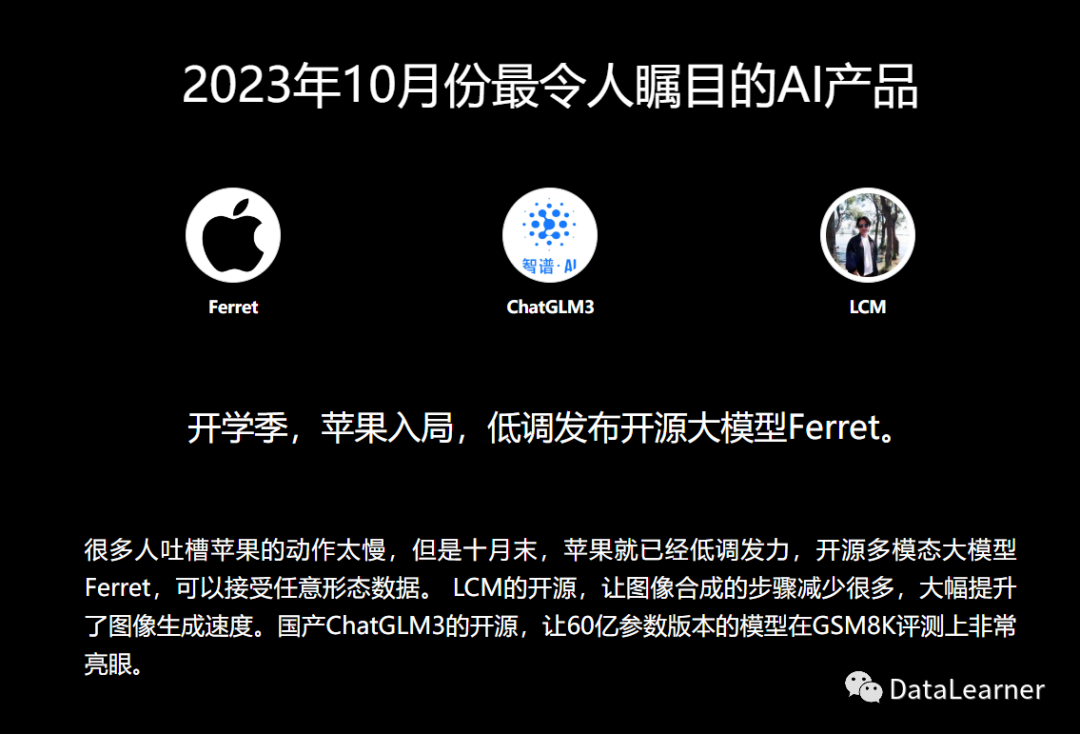 一图总结2023年最重要的AI相关的产品和技术，共48个产品或技术上榜